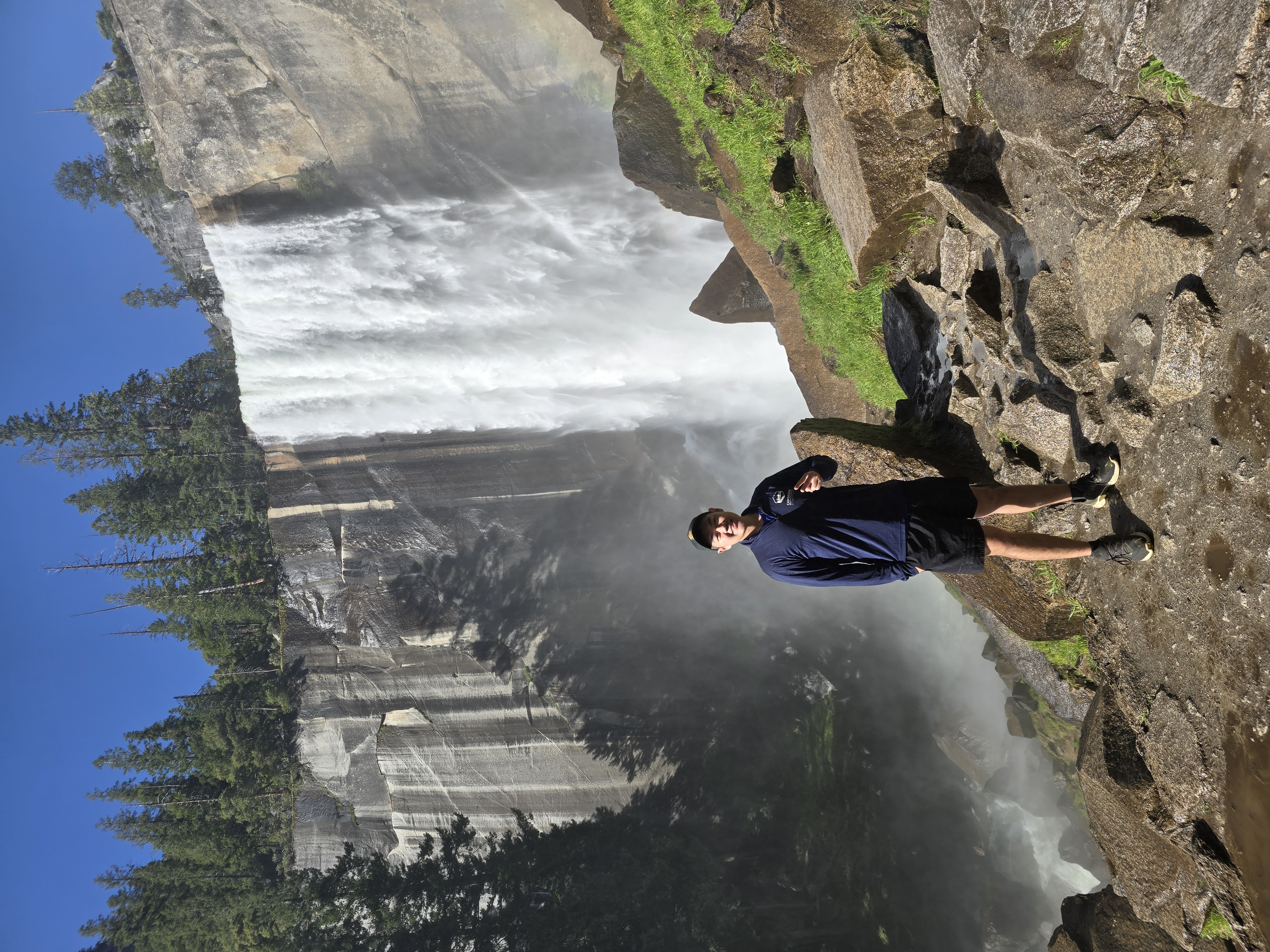 Kyle Kua at Vernal Fall, Yosemite